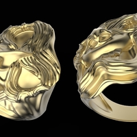 Onryo Mask Ring - Thumbnail 4