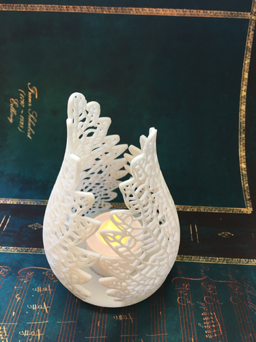 Voronoi Pattern Leaf Tea Light holder 3D Print 247818