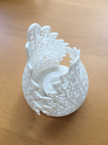 Voronoi Pattern Leaf Tea Light holder 3D Print 247819
