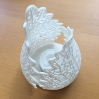 Voronoi Pattern Leaf Tea Light holder - Thumbnail 3