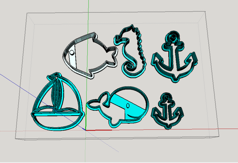 Sea - Marine - Naval cookies cutter