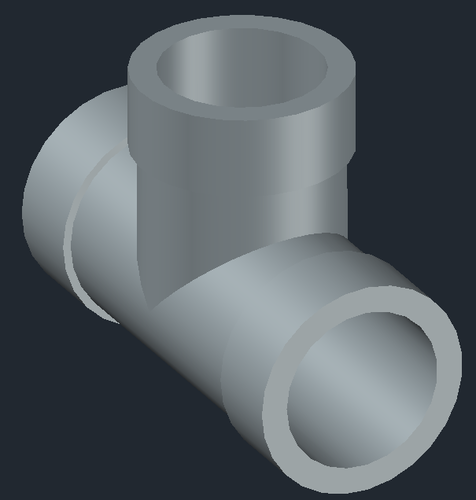 Tee pipe  3D Print 248076