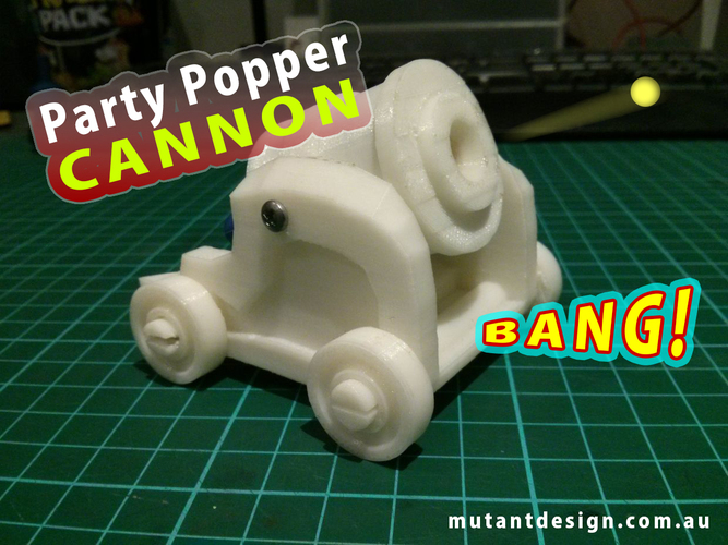 Party Popper Cannon / BB Gun 3D Print 24812
