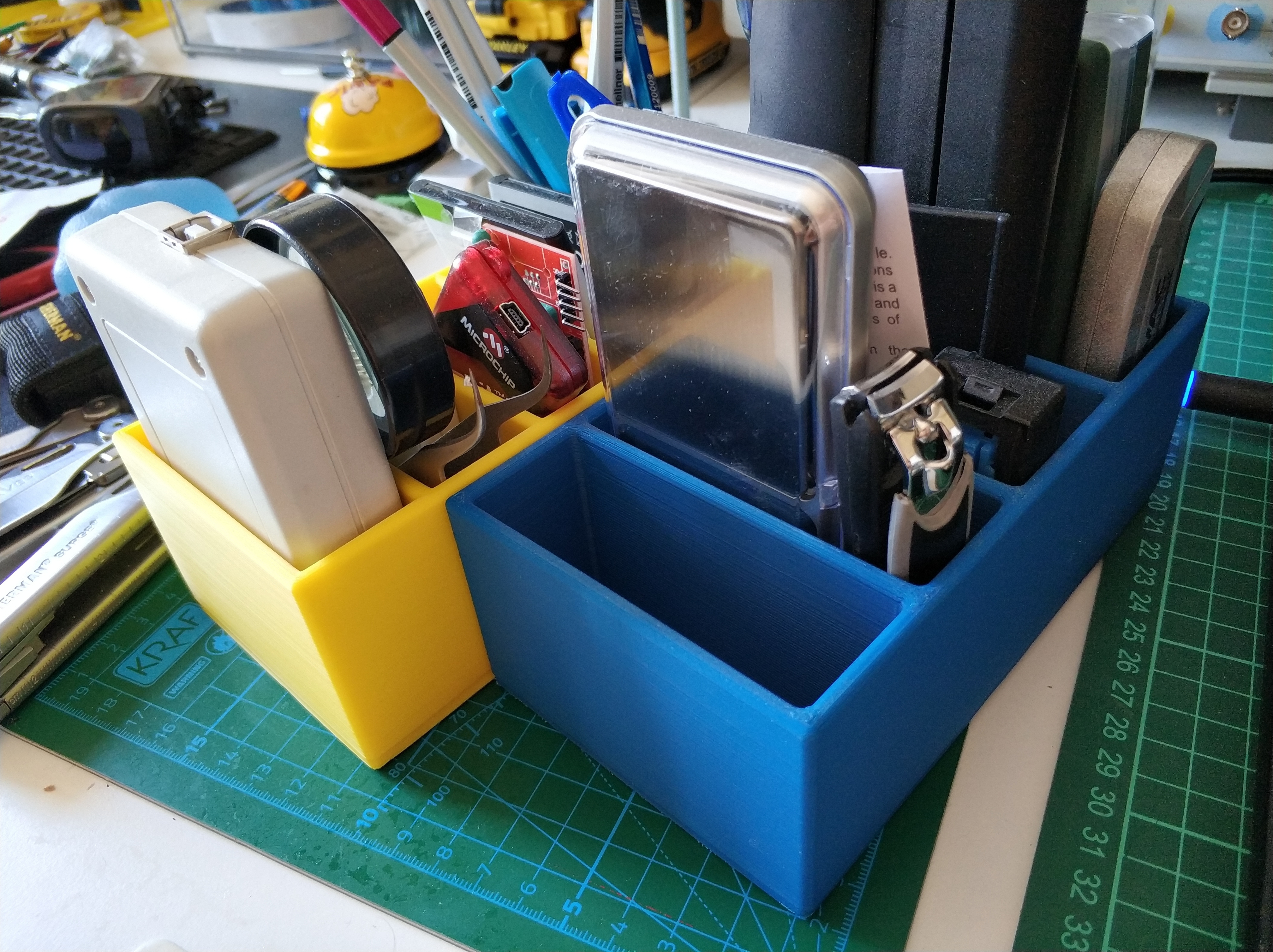 3D Printed Small organizer box for desk top 2 by Thurbolt