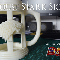 Small iStein - House Stark Sigil (GoT) 3D Printing 24814