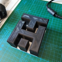 Small Thurbolt logo block 3D Printing 248141