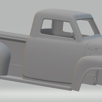 Ford F250 1955 Printable Body Truck - Thumbnail 2
