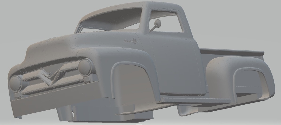 Ford F250 1955 Printable Body Truck 3D Print 248186