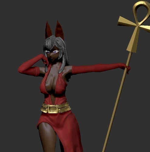 Anubis sexy  girl  3D Print 248215