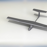 Small Miniature Glider 3D Printing 24827