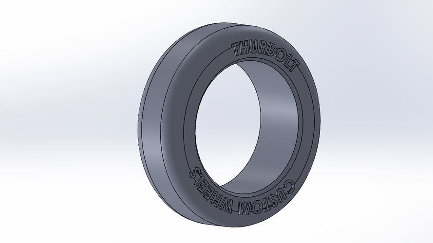 Thurbolt custom tire & rim 1 3D Print 248294