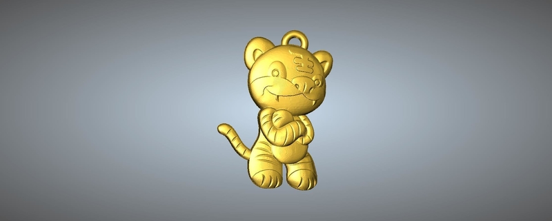 QD type  Zodiac pendant 3 Tiger