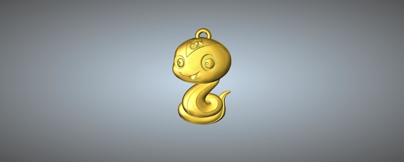 QD type  Zodiac pendant 6 Snake