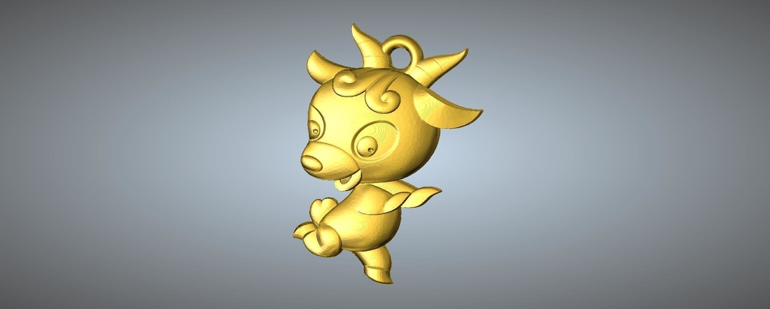 QD type  Zodiac pendant 8 Sheep 3D Print 248309