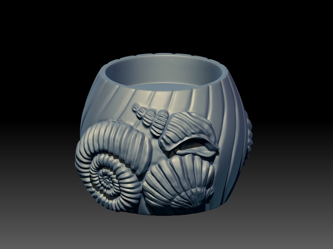 Seashell Candle 3D Print 248467