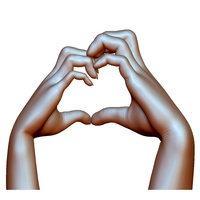 Heart sign hands couple in love - Thumbnail 11