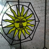 Small Sun Stained Glass 3D Printing 24858