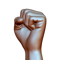 Fist hand gesture male knuckle - Thumbnail 3