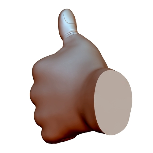 Thumb up hand sign gesture male 3D Print 248660