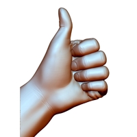 Thumb up hand sign gesture male - Thumbnail 9