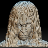 Samara The Ring bas relief 3d model - Thumbnail 1