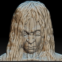 Samara The Ring bas relief 3d model - Thumbnail 5