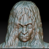 Samara The Ring bas relief 3d model - Thumbnail 6