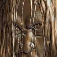 Samara The Ring bas relief 3d model - Thumbnail 13