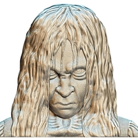 Samara The Ring bas relief 3d model - Thumbnail 14