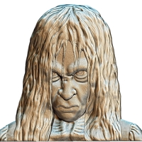 Samara The Ring bas relief 3d model - Thumbnail 15