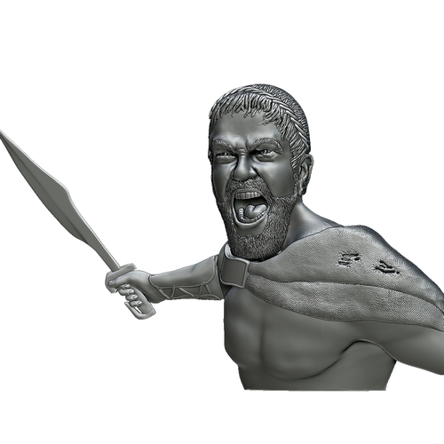 Spartan Tzar Leonid bas relief  for CNC router or 3D printer 3D Print 248732