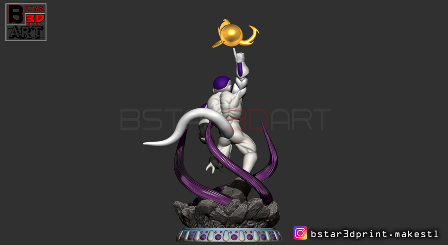 Super Frieza fighting from Dragon Ball Z 3D print model 3D Print 248864