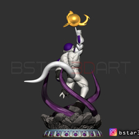Super Frieza fighting from Dragon Ball Z 3D print model - Thumbnail 2