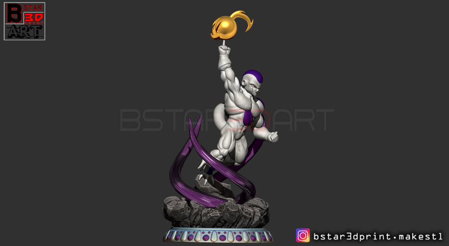 Super Frieza fighting from Dragon Ball Z 3D print model 3D Print 248866