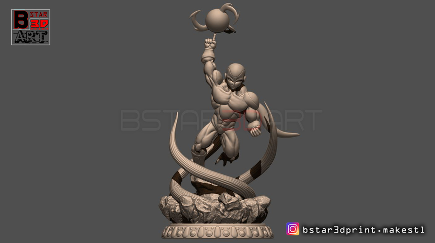 Super Frieza fighting from Dragon Ball Z 3D print model 3D Print 248867
