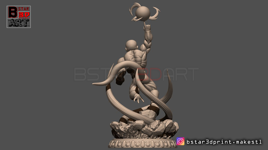 Super Frieza fighting from Dragon Ball Z 3D print model 3D Print 248870