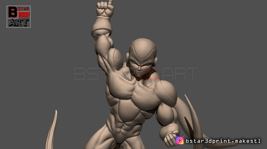 Super Frieza fighting from Dragon Ball Z 3D print model 3D Print 248875