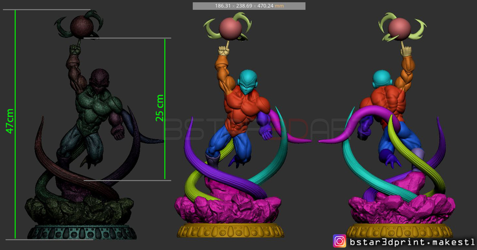 Super Frieza fighting from Dragon Ball Z 3D print model 3D Print 248879