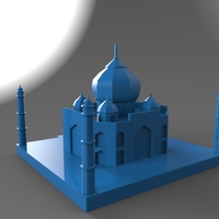 Taj Mahal Low Poly - Thumbnail 3