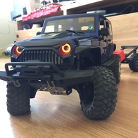Small Soporte luces delanteras Jeep Wrangler TRX4 Kit 3D Printing 248907