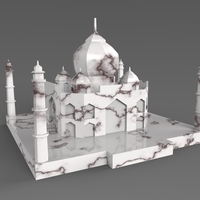 Taj Mahal Low Poly - Thumbnail 5