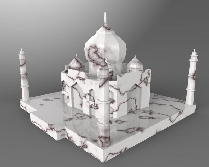 Taj Mahal Low Poly