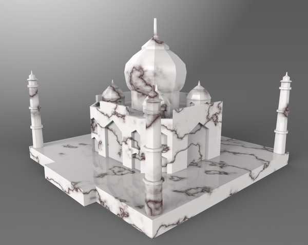 Taj Mahal Low Poly