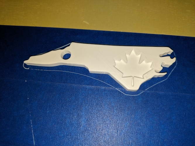 Canadian in North Carolina Keychain 3D Print 249078