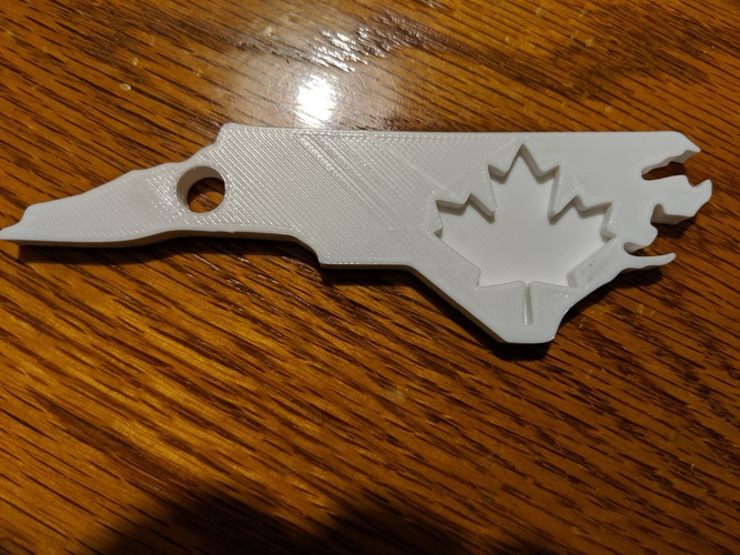 Canadian in North Carolina Keychain