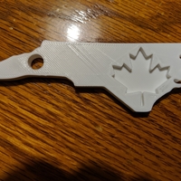 Small Canadian in North Carolina Keychain 3D Printing 249079