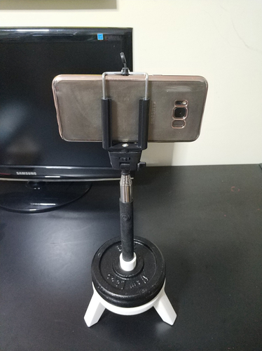 Selfie stick - Monopod Support Platform (for a 18mm diameter) 3D Print 249254