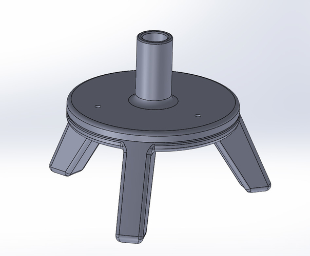Selfie stick - Monopod Support Platform (for a 18mm diameter) 3D Print 249257
