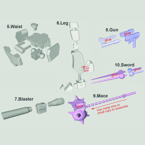 ARTICULATED GUNMASTER NOT MEGATRON NO SUPPORT 3D Print 249418