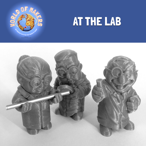 "At the Lab" collection from the World of Makers series 3D Print 24960